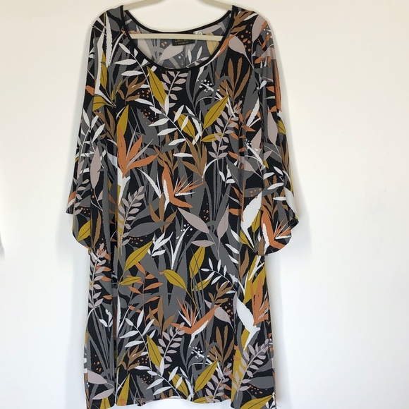 Bob Mackie Dresses & Skirts - Bob Mackie Tropical Paradise Print Dress Size 1X